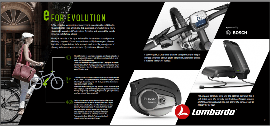 Lombardo 2018 e Motore Bosch sono e for EVOLUTION.