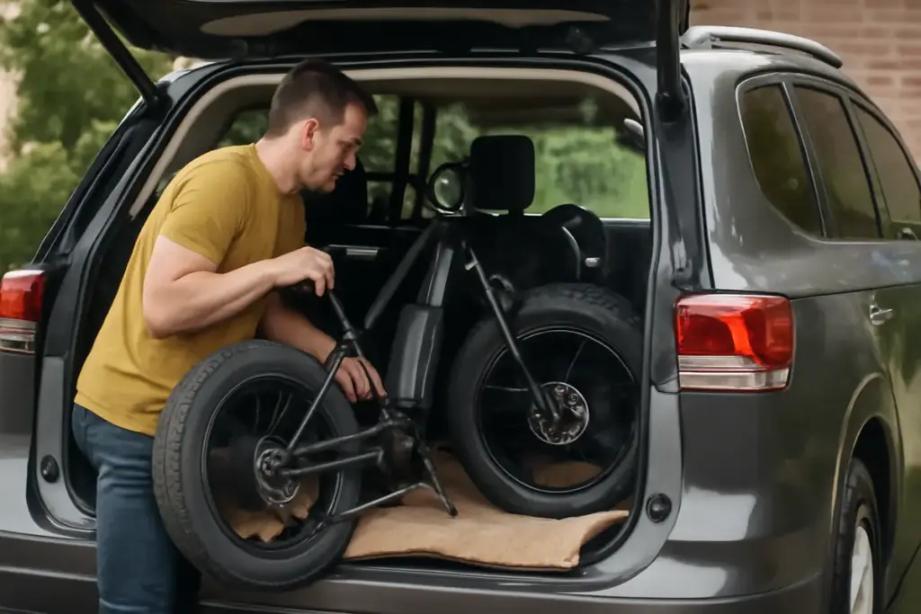 Come trasportare la fatbike elettrica in auto? Il metodo che preserva la vernice e la batteria