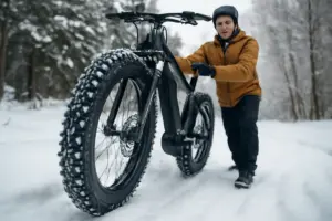 Gomme chiodate sulla fatbike elettrica in inverno: vantaggi reali e quando servono davvero
