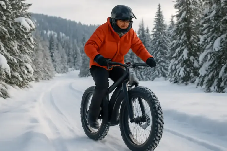 Pedalate invernali: percorsi consigliati per fatbike elettrica sulla neve senza rischiare scivolate pericolose