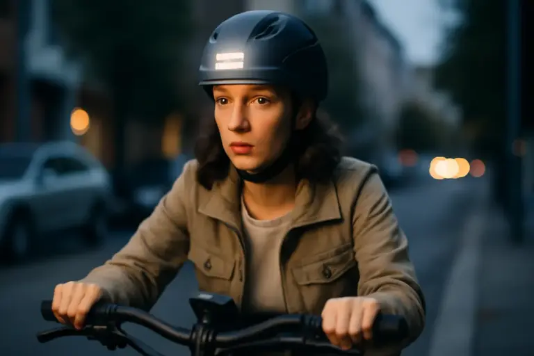 Caschi con luce integrata per bici elettriche: protezione e visibilità in un solo accessorio