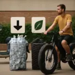 Quanto risparmi in emissioni e risorse viaggiando in fatbike invece che in scooter? Il confronto reale