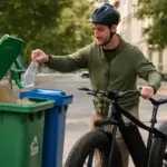 Fatbike elettrica e raccolta differenziata: come gli e-ride contribuiscono a città più pulite